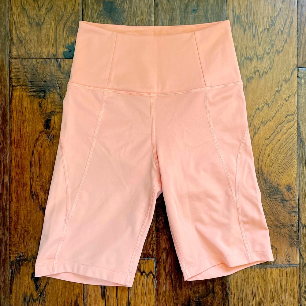 Girlfriend Collective Coral Pink Bike Shorts XS